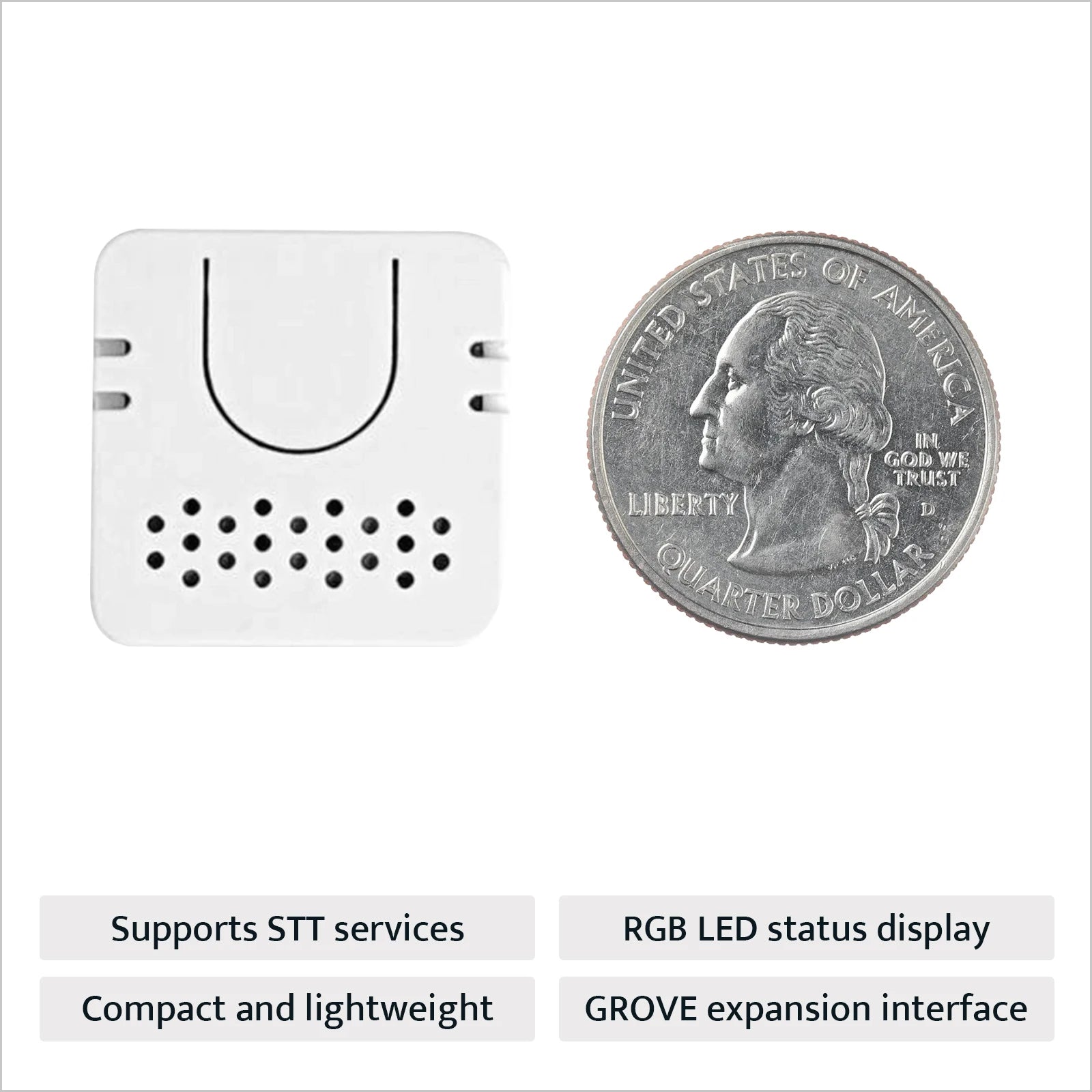 M5Stack Official ATOM Echo Programmable AI Smart Speaker with Built-in ESP32 Bluetooth WiFi Internet of Things Development Kit