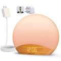 Awakening Wake Up Sunrise Alarm Clock Table Clock Dimmable with 3 Ring 8 Nightlight 26 Sound Sleep Timer Night Light