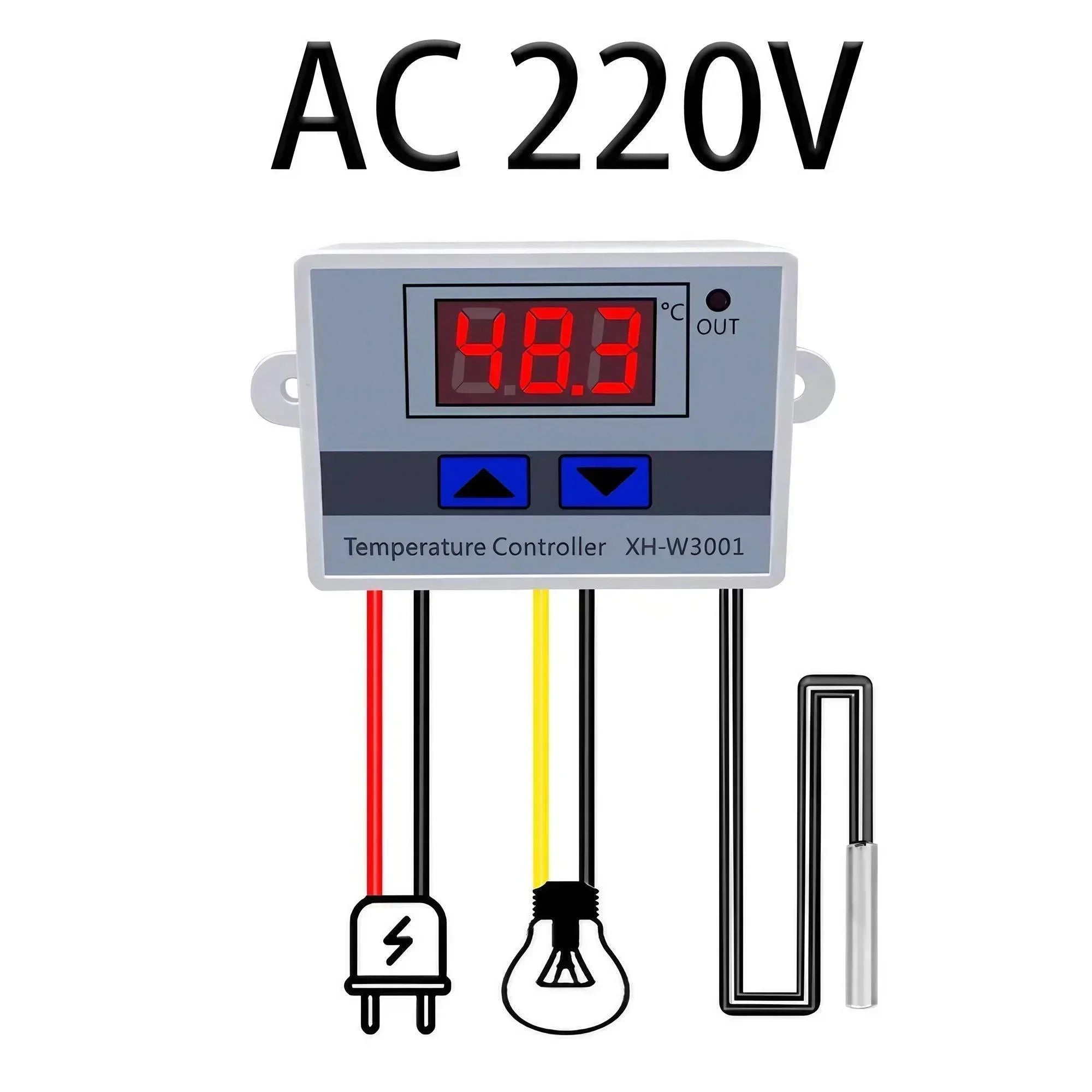 STONEGO W3001 Digital Thermostat - Microcomputer Temperature Control Switch, Thermoregulator for Precise Temperature Management