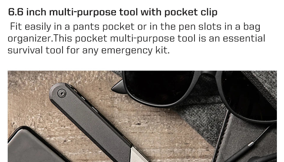 SOG 13 in 1 BATON Q3 Multi-Tool Folding Pliers Mini Hand Tools Tactical Pen Pocket EDC Multifunctional Portable Outdoor Gadget