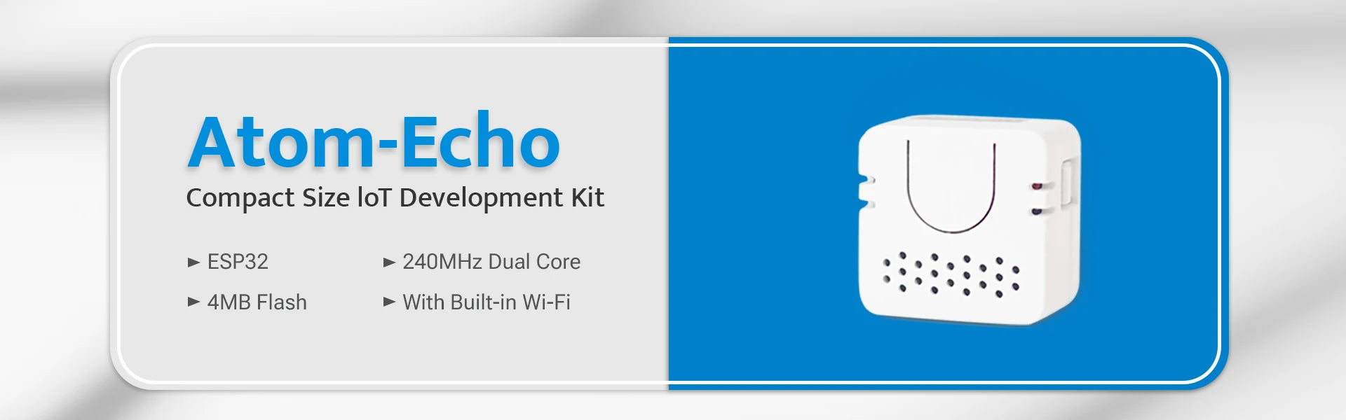 M5Stack ATOM Echo programmable AI smart speaker with built-in ESP32 Bluetooth WiFi Internet of Things Development Kit