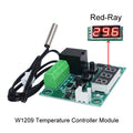 W1209 Digital Thermostat Temperature Controller Miniature Thermostat Temperature Control Switch Panel with Waterproof NTC Probe