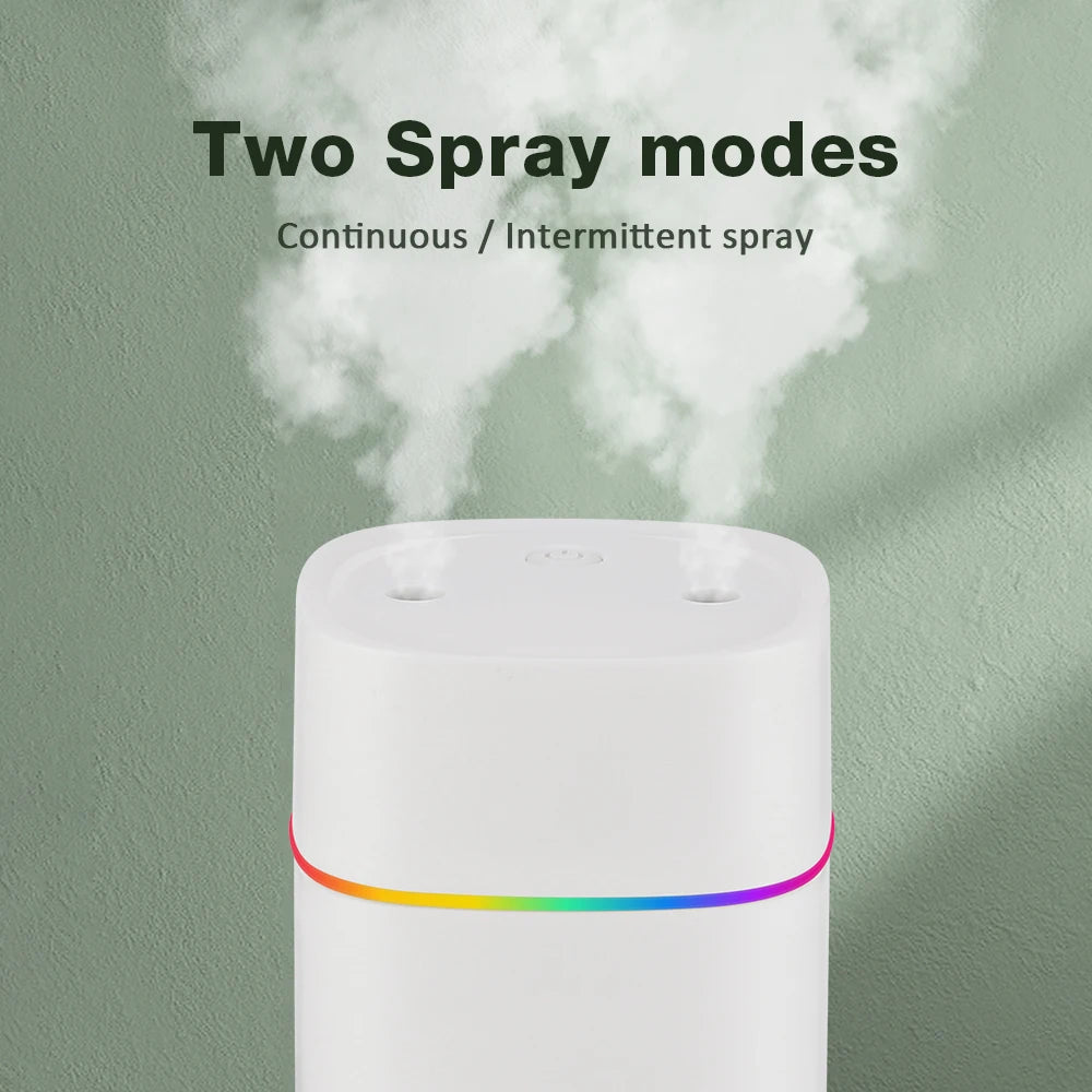 Air Humidifier Cool Mist Aroma Diffuser Portable 600ml Electric Air Humidifier Diffuser USB Humidificador For Home Office