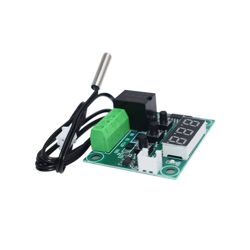 W1209 Digital Thermostat Temperature Controller Miniature Thermostat Temperature Control Switch Panel with Waterproof NTC Probe