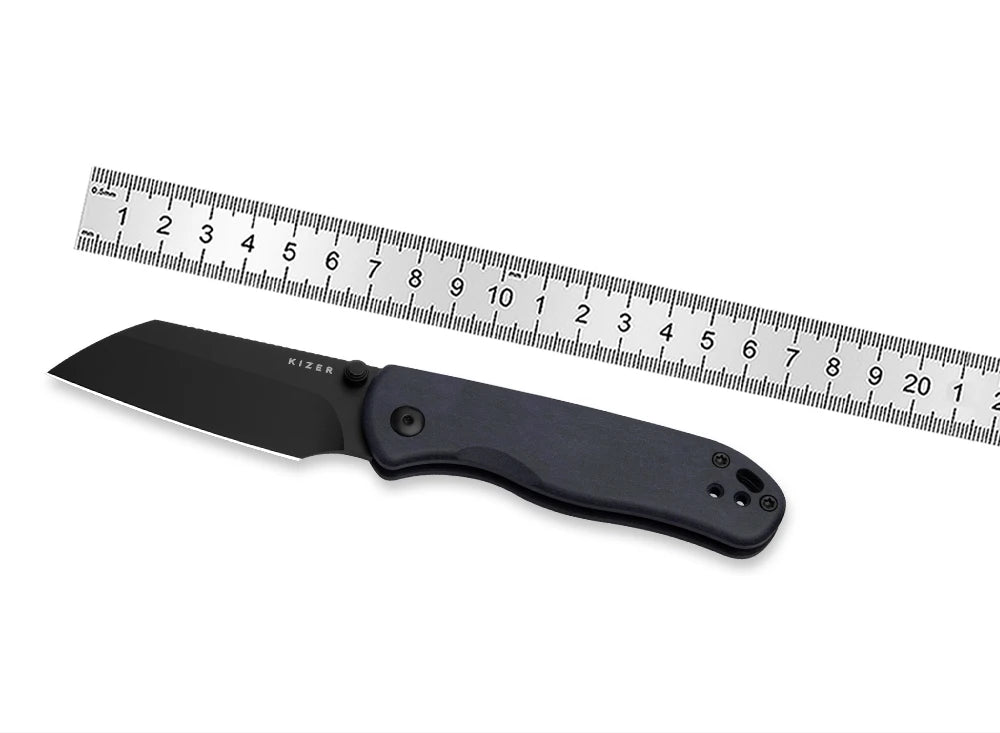 Kizer Pocket Folding Knife Drop Bear 2 V3619.2C Aluminum/Micarta/Richlite Handle With NitroV Blade Outdoor EDC Camping Knives