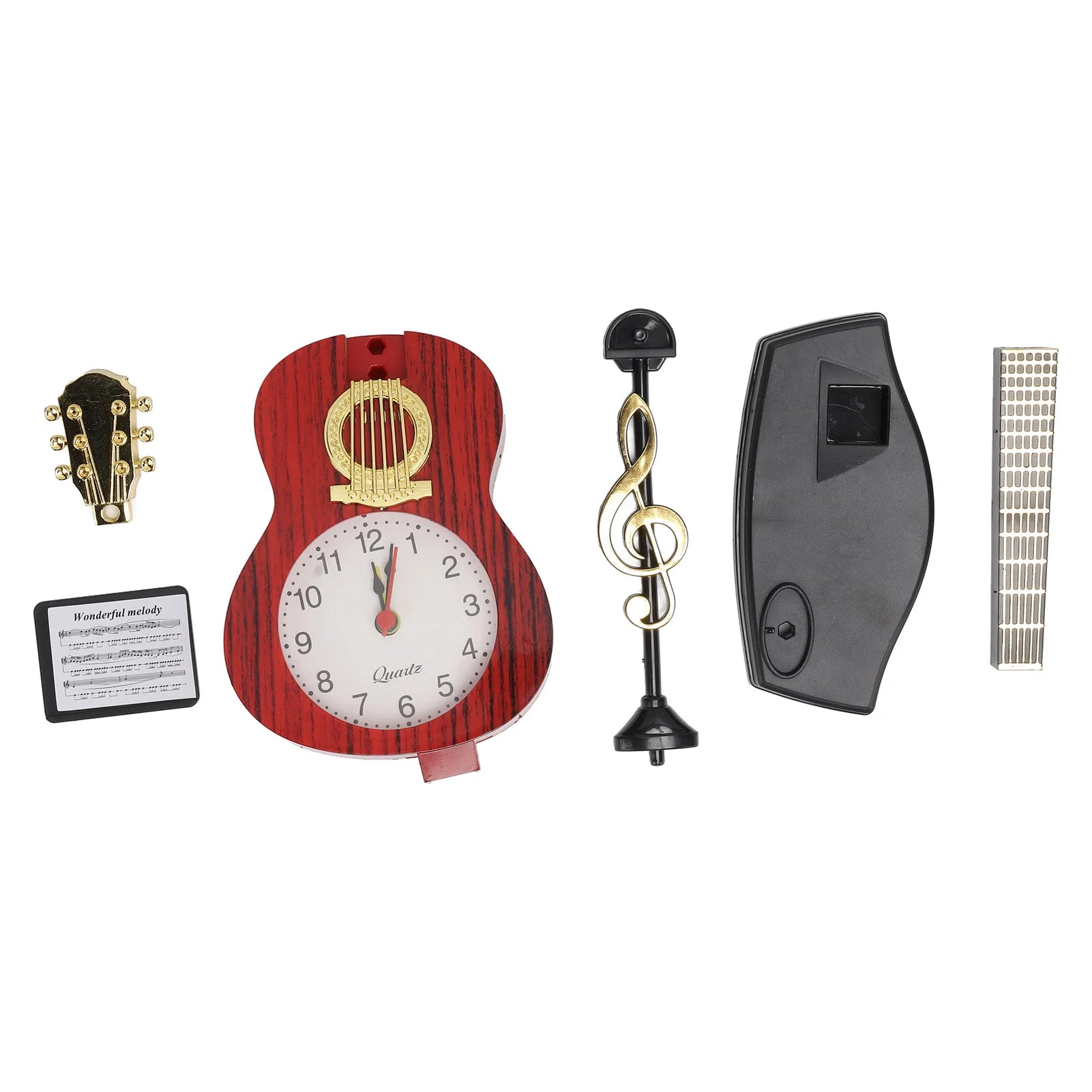 Violin Alarm Clock Unique Appearance Innovative Alarm Clock for Home Living Room Desktop Decoration Christmas Gifts