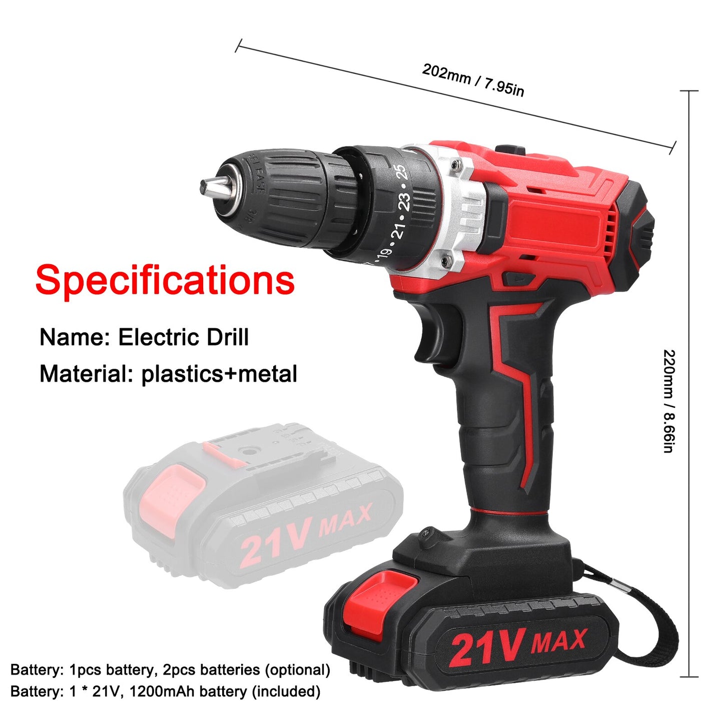 21V Electric Drill Brushless Motor