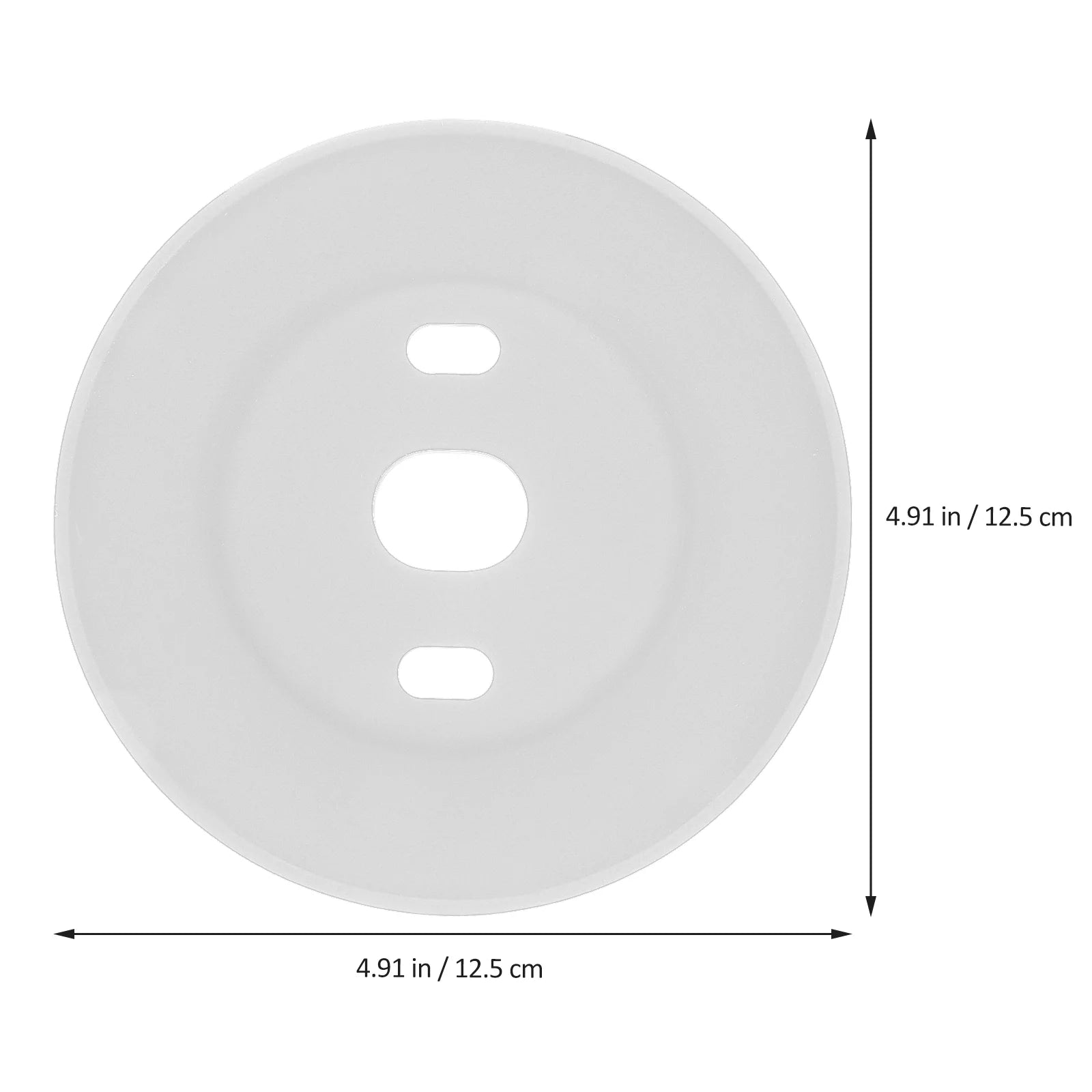 Round Thermostat Cover Plate Mount Trim Part For Home Intelligent Nest Kit Wall Temperature Control System Family