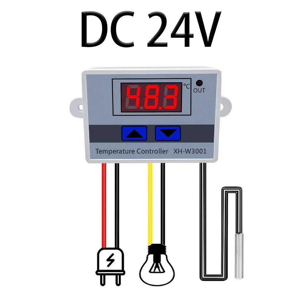 Digital Temperature Controller Thermostat Switch Thermometer 12/24/220V Microcomputer Thermoregulator Home Automation System