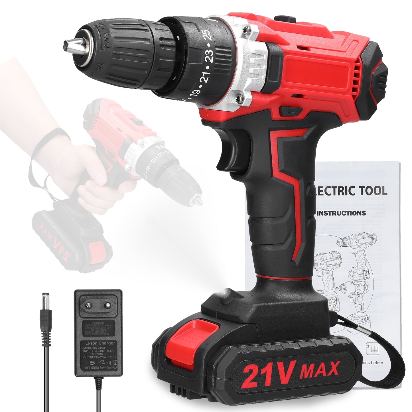 21V Electric Drill Brushless Motor