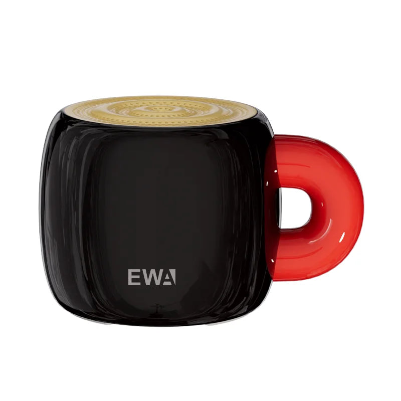 EWA A163 Wireless Bluetooth 5.4 Speaker Cup Type Bass Sound IP67 Waterproof Mini Metal MP3 Player with 700mAh HiFi Sound