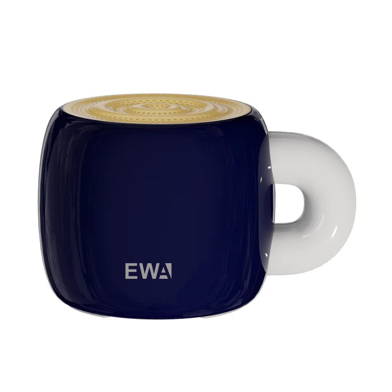 EWA A163 Wireless Bluetooth 5.4 Speaker Cup Type Bass Sound IP67 Waterproof Mini Metal MP3 Player with 700mAh HiFi Sound
