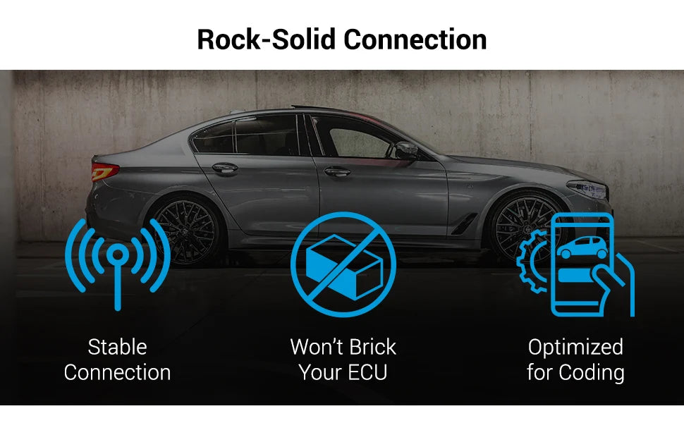 OBDLink CX -Designed For Bimmercode Bluetooth 5.1 BLE OBD2 Adapter Works with iPhone/iOS & Android, Car Coding, OBD II