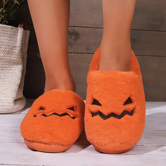 Adorable  Whimsical Comfortable  Cozy  Plush  Winter Warmth  Halloween-themed  Casual Chic  Slip-on Convenience  Indoor Luxury  Cute Design  Bedroom Essential  Seasonal Delight