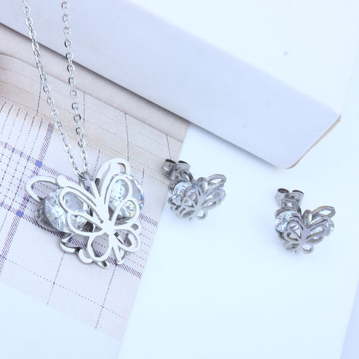 Butterfly Jewelry Sets Stainless Steel