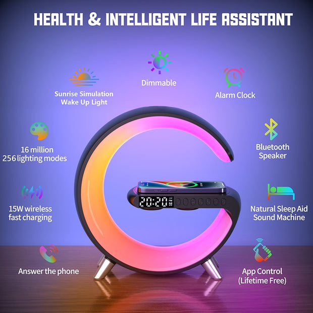 Multifunctional Wireless Charger & Alarm Clock