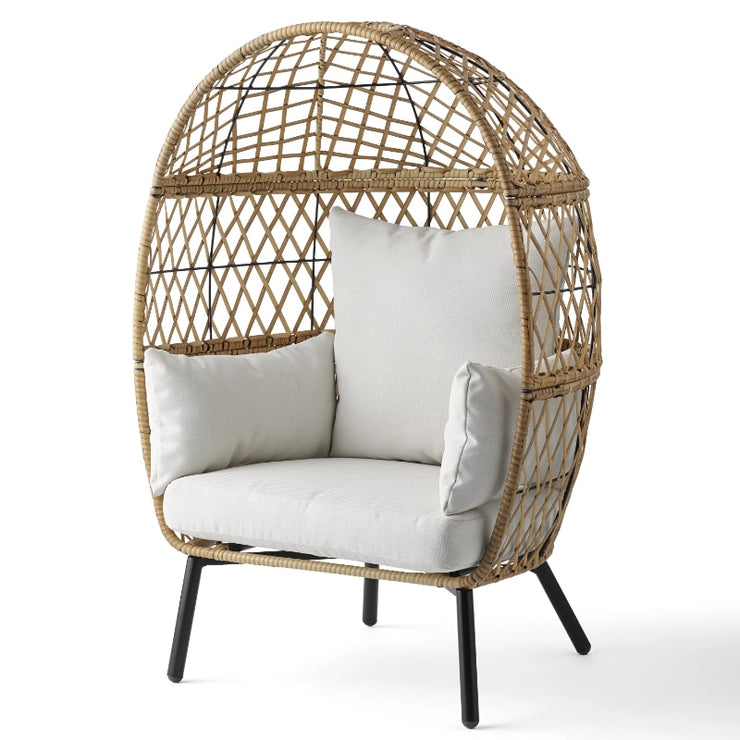 Home Outdoor Wicker Stationary Egg Chair