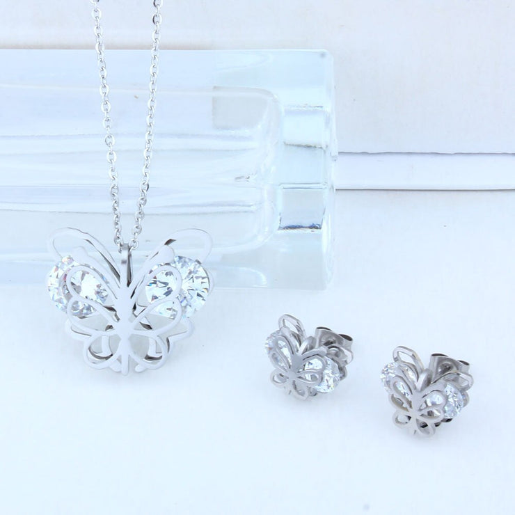 Butterfly Jewelry Sets Stainless Steel