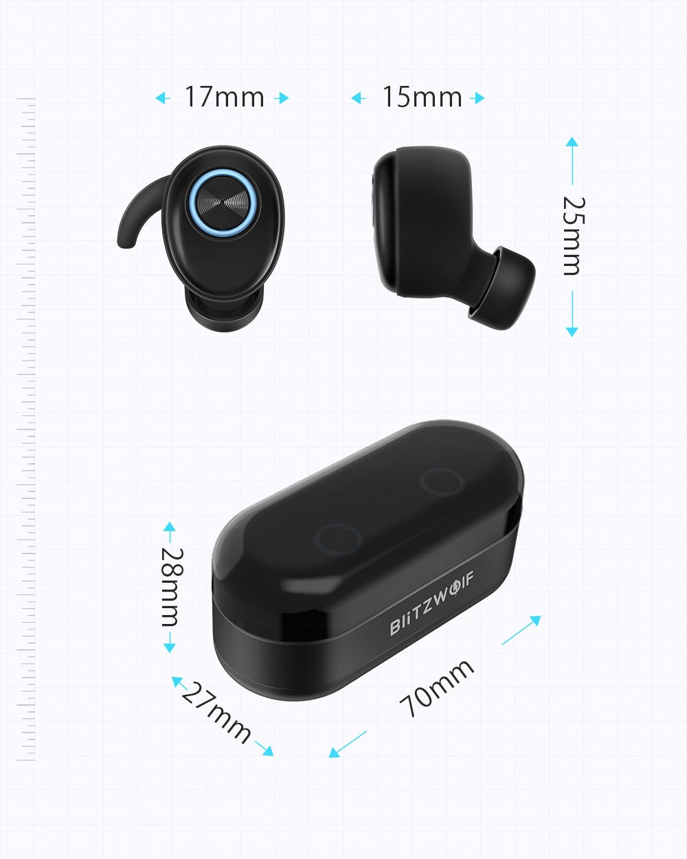Escapade Hi-Fi Stereo Bluetooth Earbuds